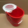 Enhanced Rectangular Mop Bucket with Hand-Press Squeeze for Easy Cleaning - Durable Plastic Design for Household Use