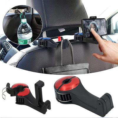 2 vienā automašīna ar tālruņa turētāju galvas balstu slēpts pārnēsājams āķis automašīnas sēdeklis aizmugurē pakaramais Uzglabāšanas āķis tālruņa turētājs automātiskā stiprinājuma klips