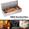 BBQ Flavor Stainless Steel Smoker Box for Barbecue Grill Charcoal Grills Stainless Steel BBQ Grill Accessories Grill Master Gift
