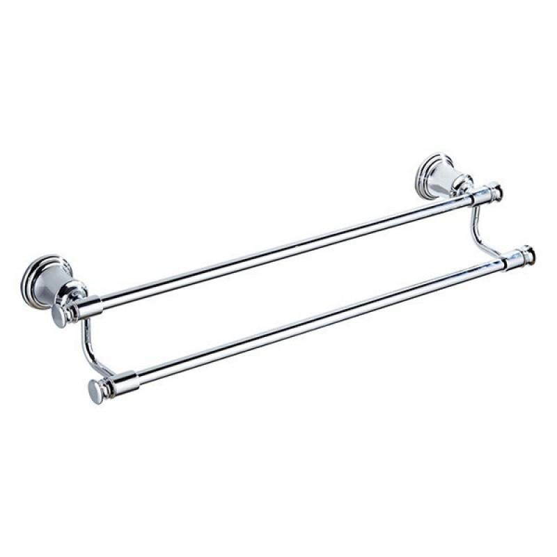 Modern Chrome Bathroom Accessories Set Wall Mounted Towel Bar Bath Linen Holder French Style Minimalist Hardware