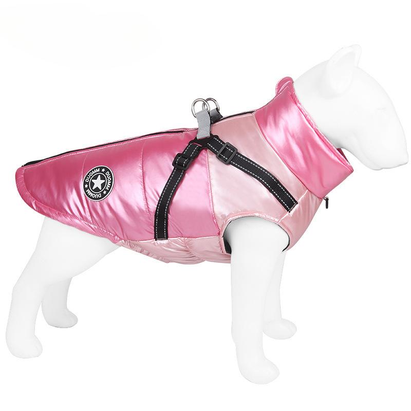 Pet Supplies Autumn and Winter Dog Clothes Waterproof Windproof Dog Cotton Coat Reflective Warm Comfortable Breathable Puppy Clothes
