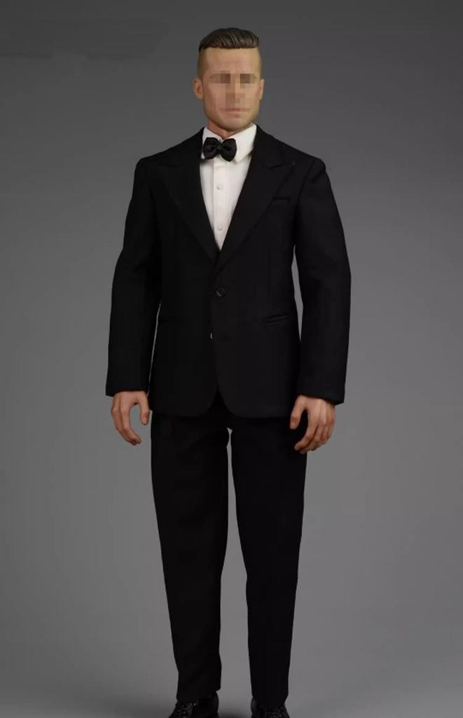 1/6 Scale Figure accessories/Men's Suit, Banquet Dress, Evening Dress (head and Body Not Included) Black