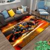 Motorcycle Racer Art Carpet suitable as a non-slip mat for the living room or bedroom sofa