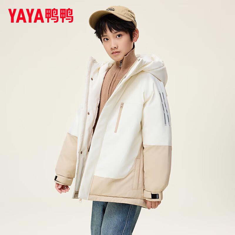 Детская утолщенная зимняя пуховая куртка Yaya 130 хаки