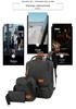 2025 Unisex Fashion Backpack: Student School Bag & Travel Laptop Three-Piece Set