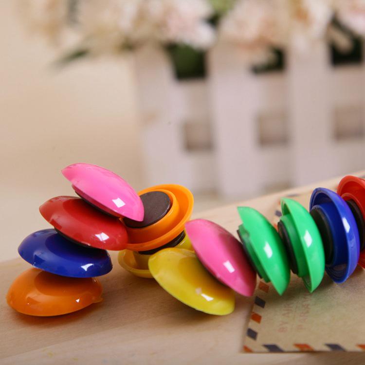 30mm Color Magnetic Whiteboard Buckle - Teaching/Office Plastic Refrigerator Magnet (Round)