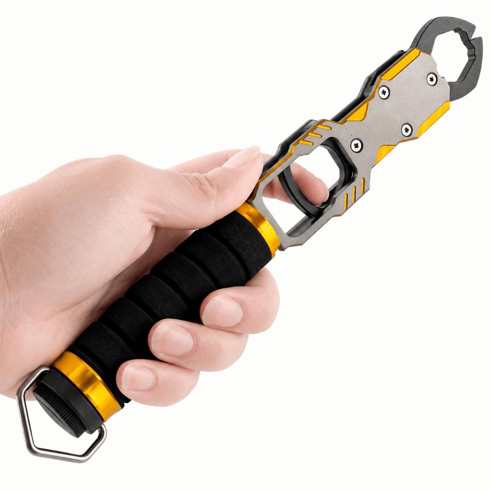 360° Swivel Non-Slip Handle Fishing Grabber Aluminum Alloy Fish Holder  Catch and Release