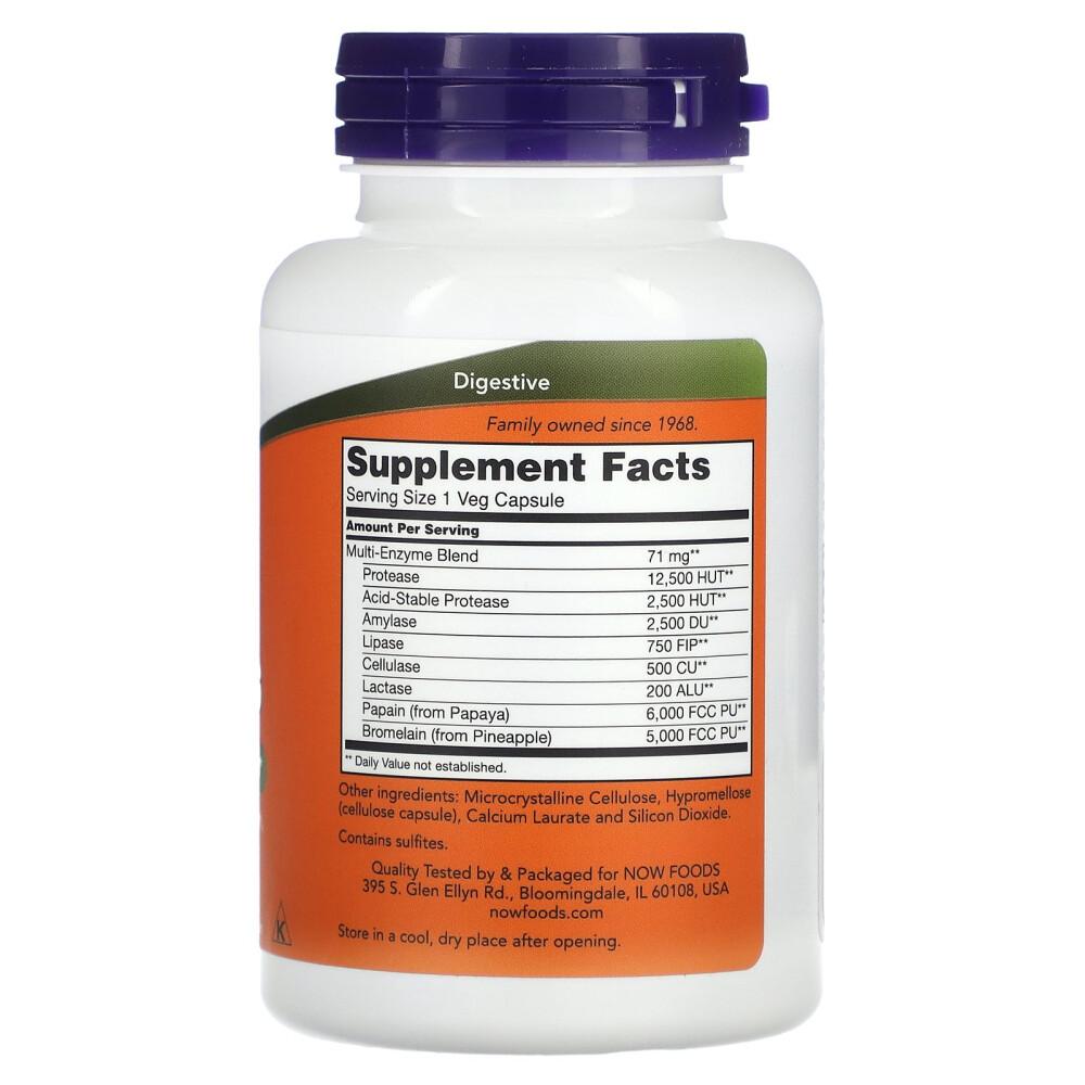 NOW Foods Plant Enzymes Veg Capsules, 120 Count (3-Pack)