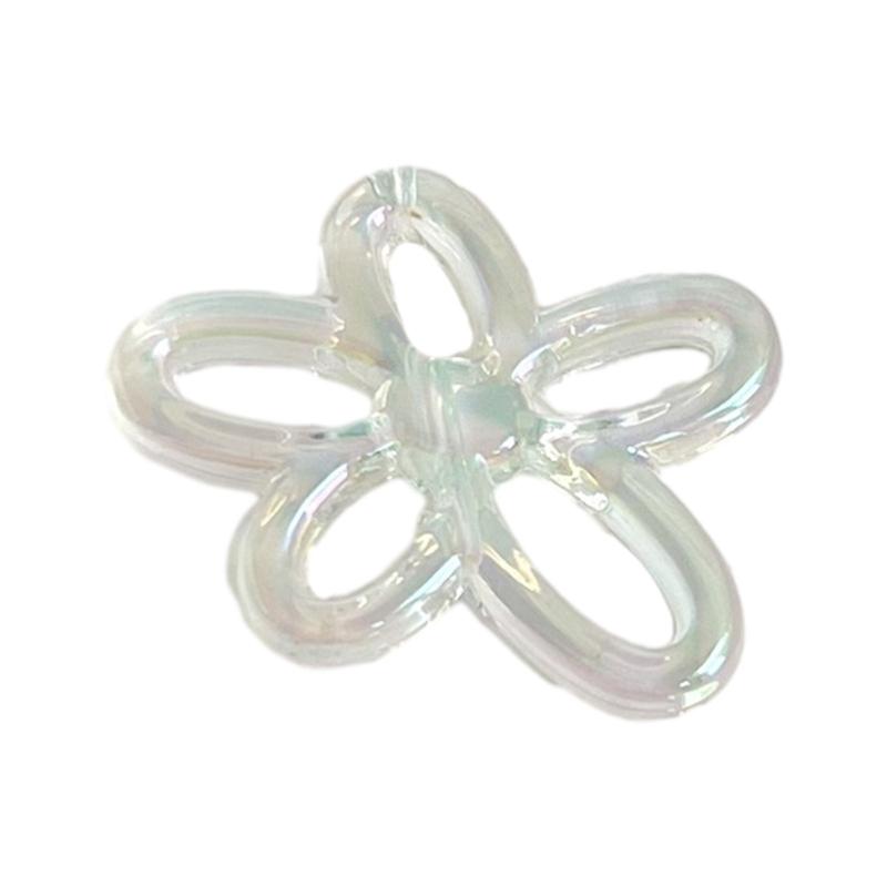 5 Color 24.5mm Irregular Small Flower Charm Pendants for Women DIY Colorful Flower Jewelry Necklaces Making Findings