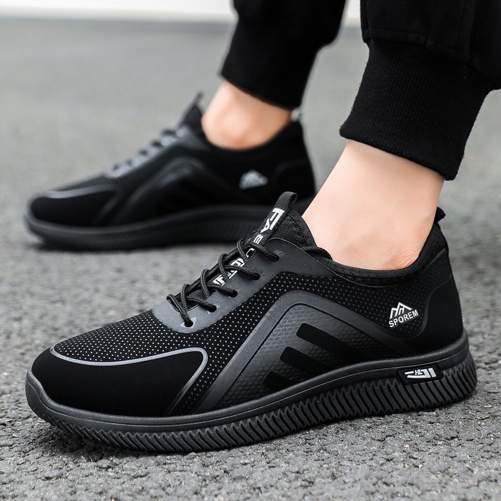 Spring and Autumn Outdoor Leisure Sports Shoes for Men Versatile Breathable Sweat Wicking Running Fitness Low Cut Men's Shoes