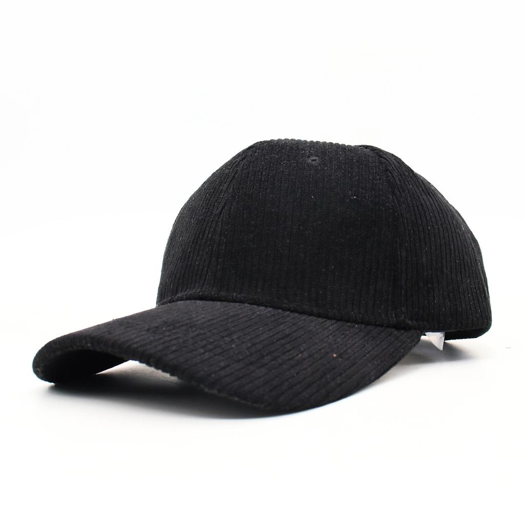 Corduroy Baseball Cap Simple Solid Color Versatile Trendy Warm Strip Peaked Cap Men And Women