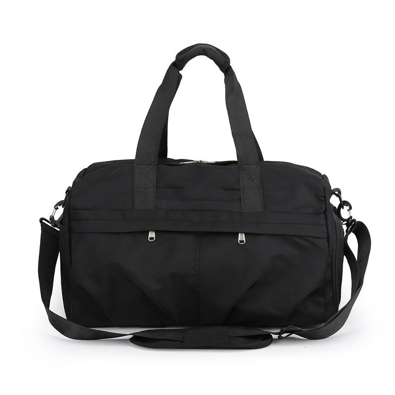 Simple casual shoulder bag handbag large capacity sports leisure travel solid color messenger bag