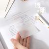 School Stationery N Times Transparent Note Paper Transparent Sticky Notes PET Stickers Memo Pad