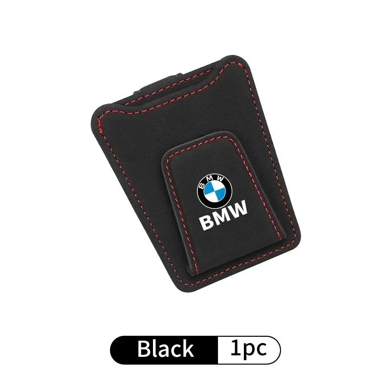 -Car Glasses Clip Sun Visor Card Glasses Holder Cars Accessories For BMW Motorsport X1 X3 X5 E39 E46 E90 F20 E60 F30 E36 F10 E87