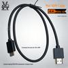 4K Mini HDMI To HDMI Thin Soft Cable, Pure Copper, HDMI 2.0 for DSLR Camera To Monitor Connection