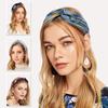 Hair Accessories Retro Wide-Brimmed Cross Headband Elastic Headband
