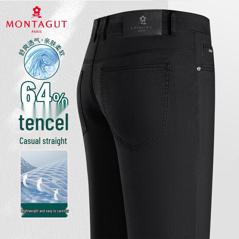 

МУЖСКИЕ ОСЕННИЕ ДЖИНСЫ ПРЯМОГО КРОЯ ИЗ ТОНКОЙ СМЕСОВОЙ ТКАНИ TENCEL 35 (180/88A)