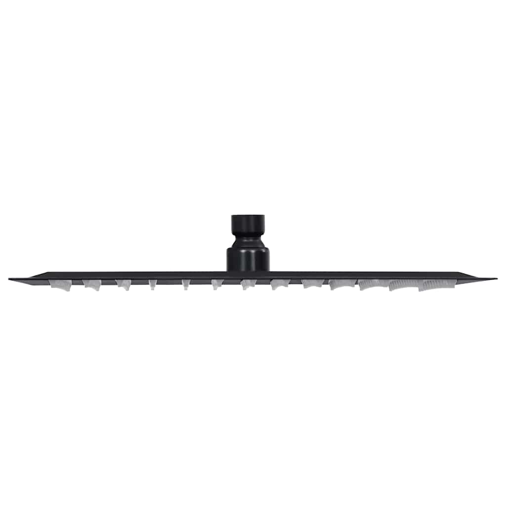 Rain Shower Head Stainless Steel 25x25 Cm Square Black