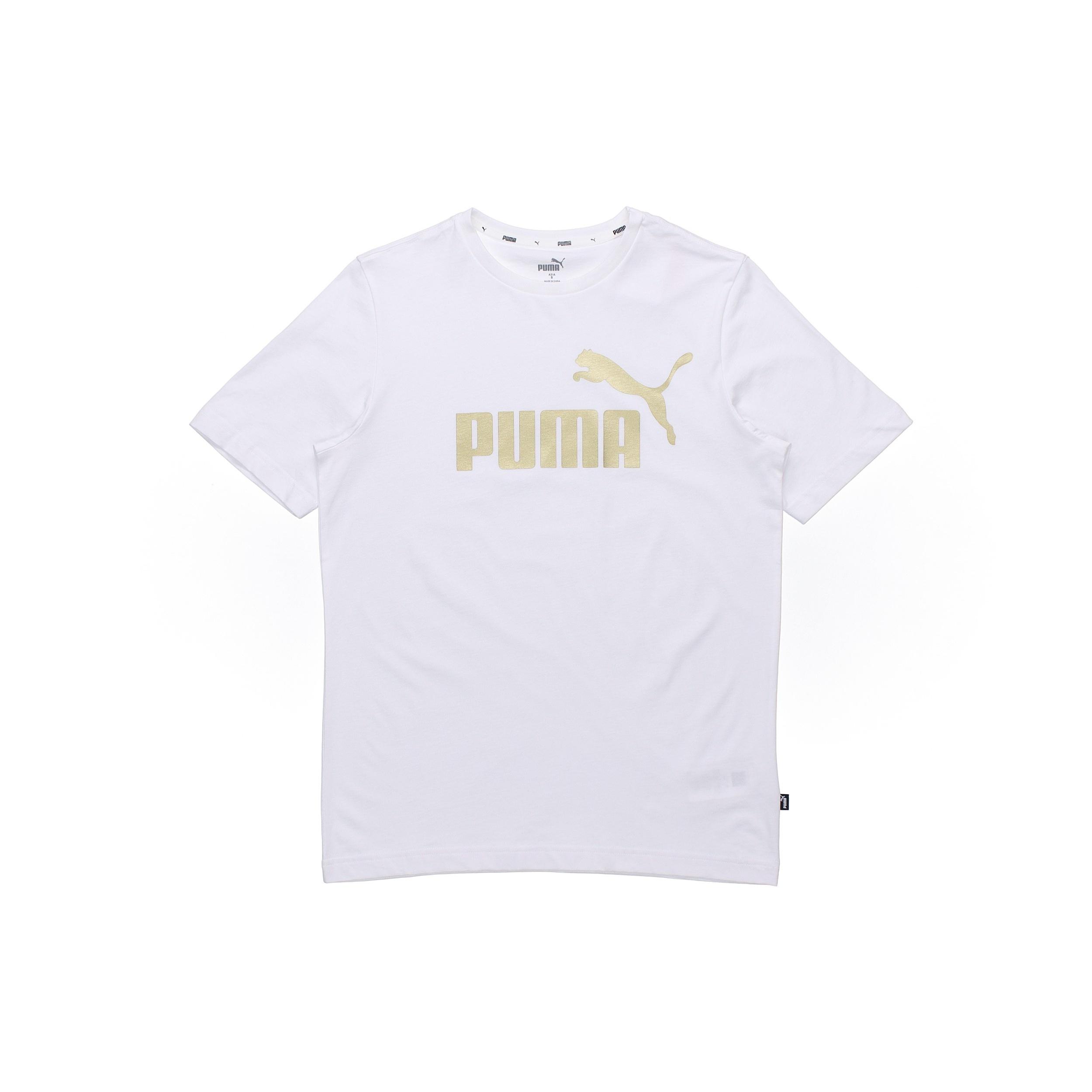 PUMA Printed Short Sleeve T-Shirt  White  Men s 845573-02 L