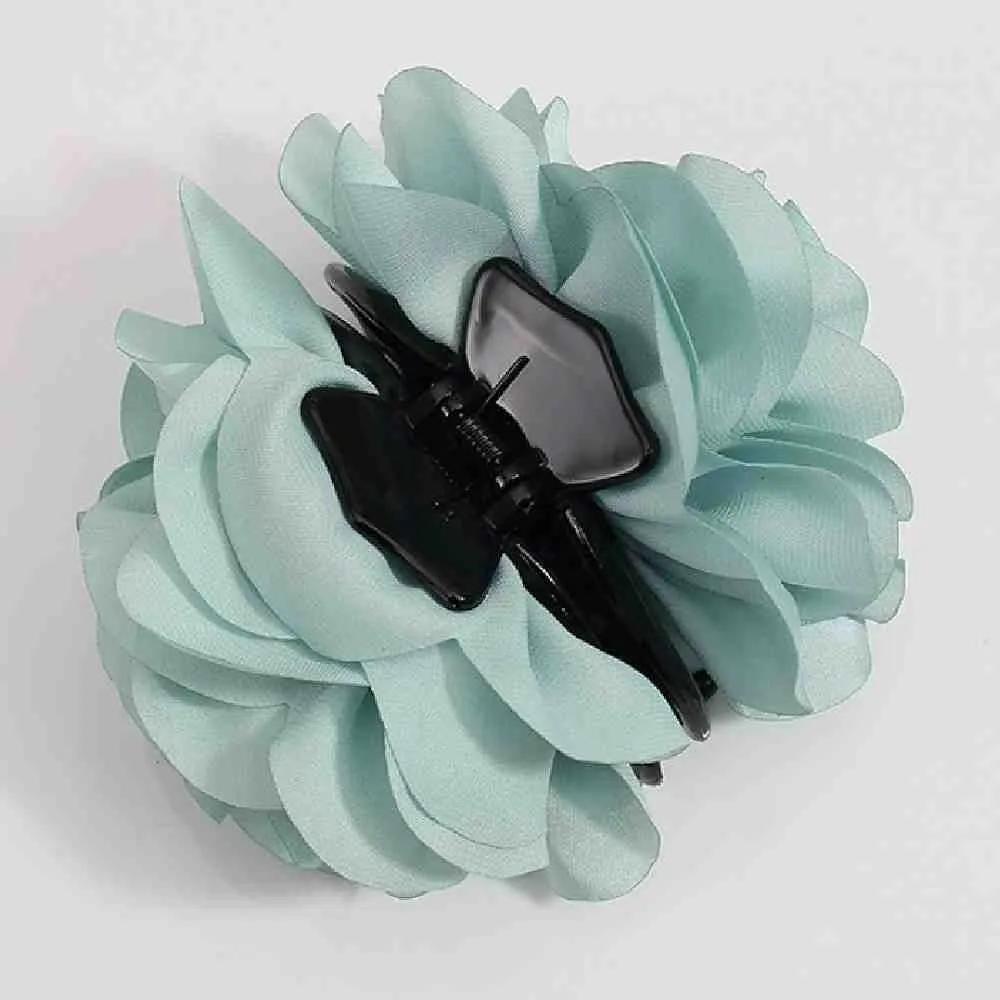 Chamol flower hair clip, mint flower hair clip, updo hair clip, flower hair clip, hair clip