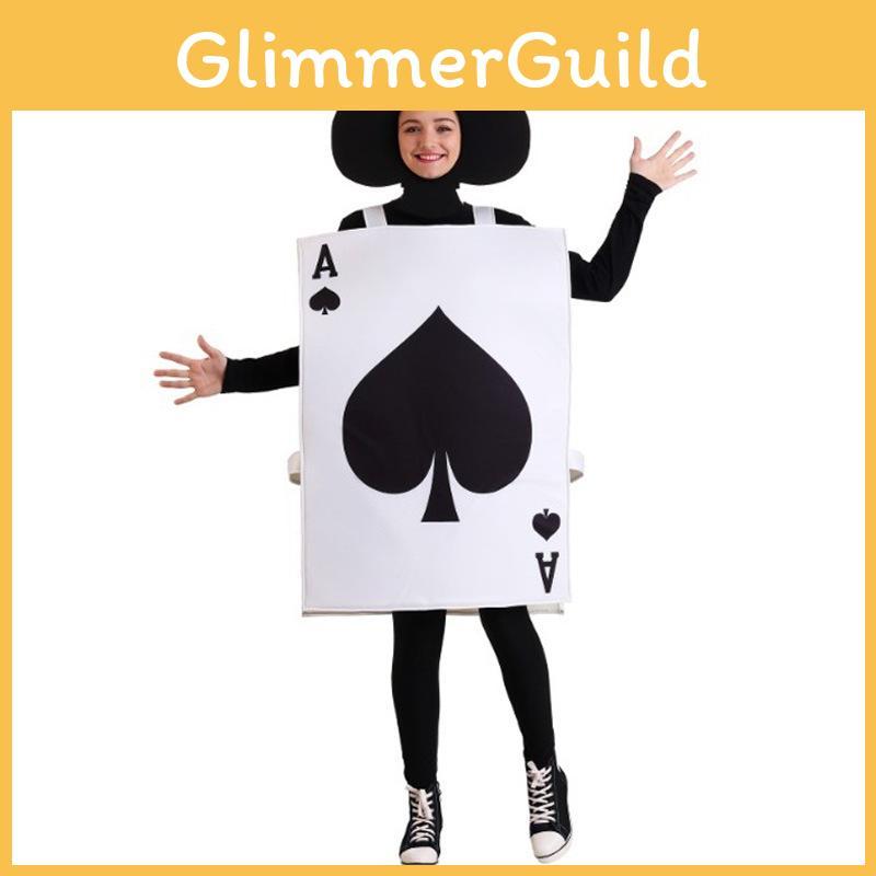 Unique And Trendy Halloween Costume Cosplay Poker Jumpsuit For Men And Women