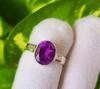Natural  Amethyst Gemstone 925 Sterling Silver Ring Size 6.5 US, A110 Gift Ring