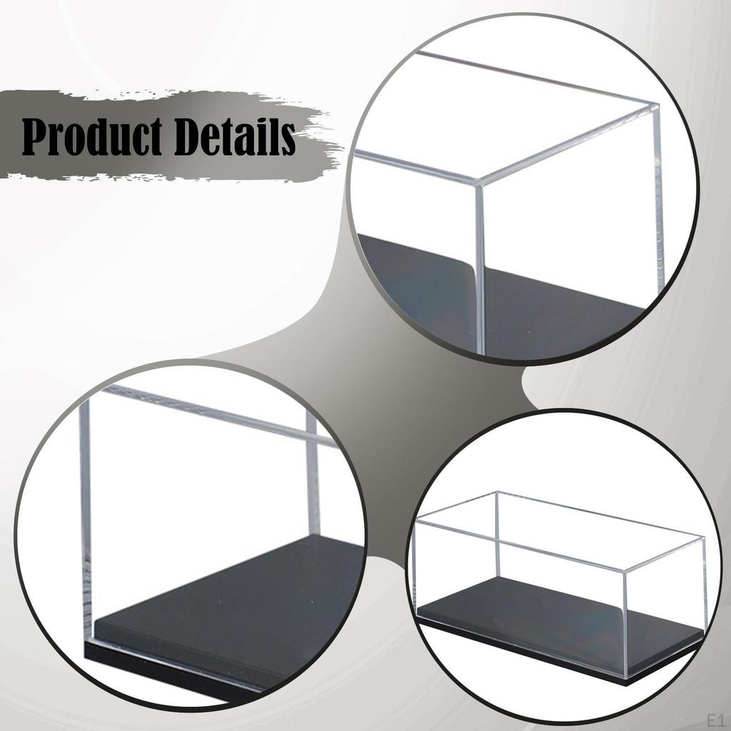 1/87 Model Car Display Case Box Tabletop Decor Protection Collector Showcase Decorative Toy