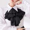Adjustable Multi Layer Flouncing Detachable Collar For Blouses Dresses Gothic Fashion Accessory In White