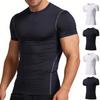 Men's Slim-fit Quick-drying Short-sleeved Sports Shirt, Loose And Breathable Half-sleeved Outdoor Running Clothes