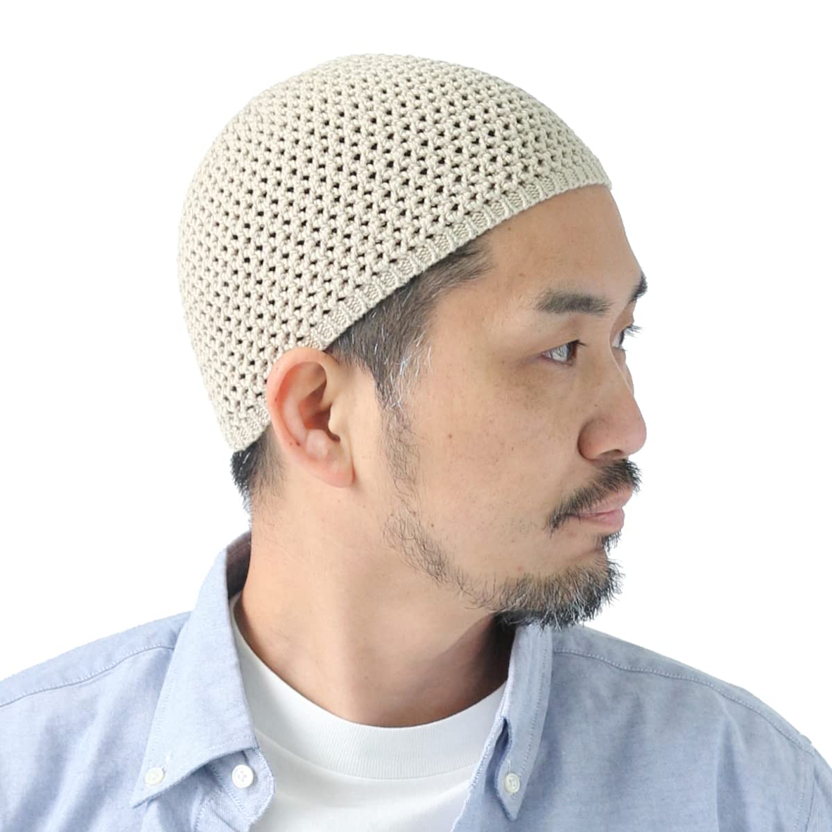 

Исламская шапка-бини летняя, из мягкого трикотажа, с подкладкой, идеально подходит для Дня уважения к пожилым людям и Дня, размер широкий x 15 см [regnuu] Шапка, Япония, мужская бежевый