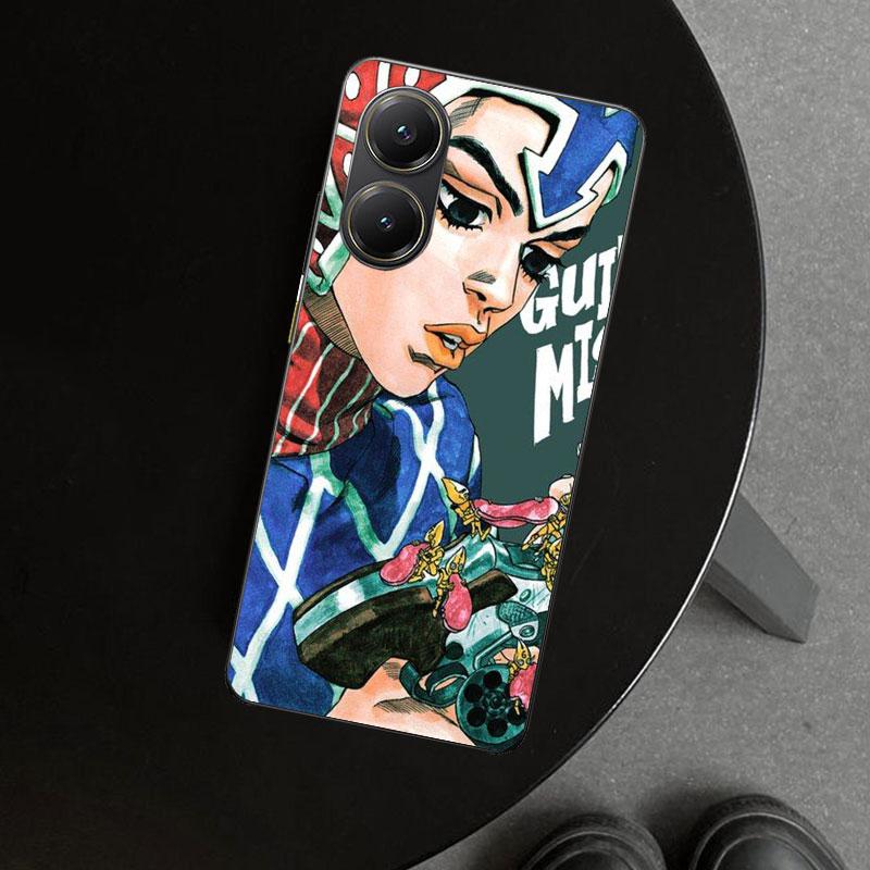 JoJo Adventure Guido Mista Phone Case Cover for Xiaomi Poco X6 X5 X7 Pro F7 Ultra Redmi 15C 15 13C 13 12C 12 10C 10 10A 9C 9A 9T