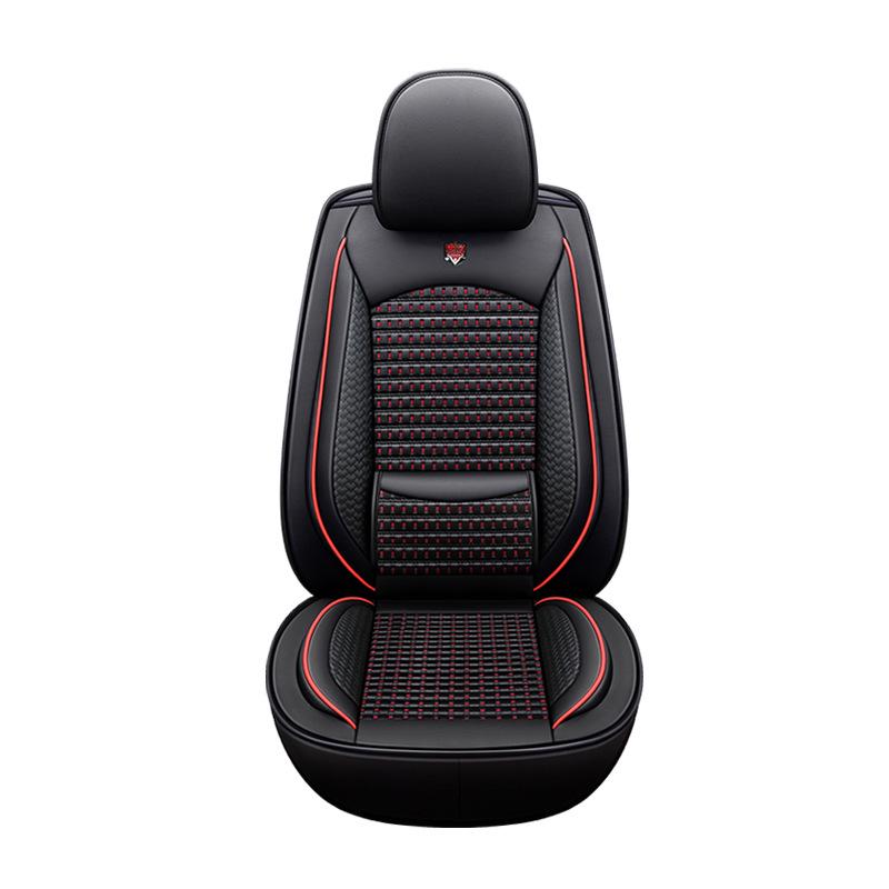 All-Season Universal Leather Car Seat Cushion for Five-Seater Vehicles