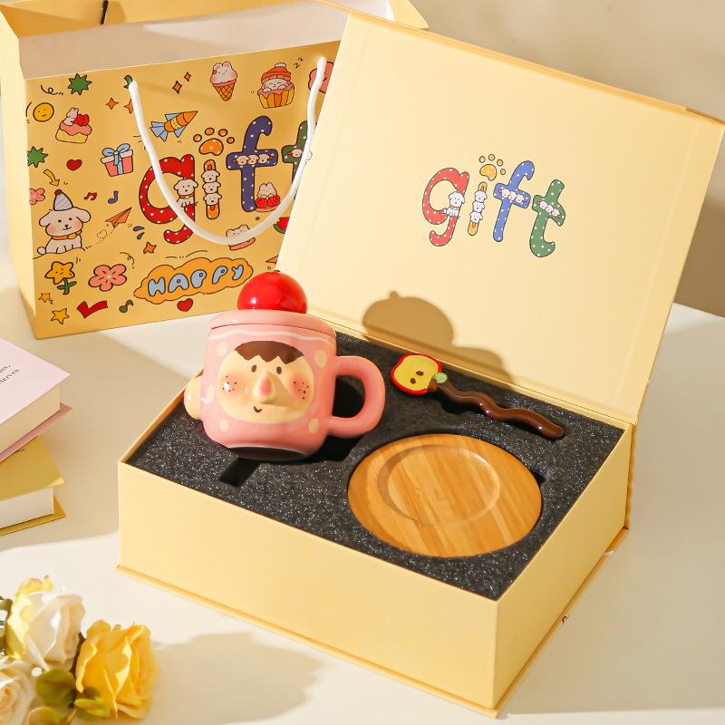 Funny and Creative Mug Couple Cup Ceramic Cup Girls Water Cup Birthday Practical Gift Souvenir for Girlfriends