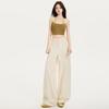 American design drape tooling jeans women's summer street premium yellow loose straight wide-leg casual pants