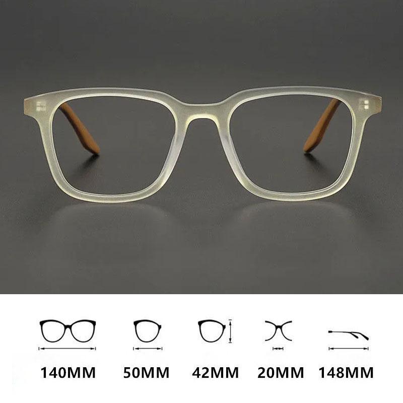 Yooske Quadratische Blaulichtfilterbrille Fassung Herren Damen Marken Designer Vintage Brille Weiblich Männlich Myopie Optische Brillen