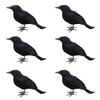 Halloween Crow Figurine - Small Bird Ornament for Tabletop & Party Decor