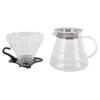 Pour Over Coffee Maker 600ML Glass Coffee Dripper Pot with Filter Cup and Paper for Home Shop