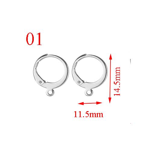 100pcs/lot(50pairs) Stainless Steel DIY Earring Findings Clasps Hooks Jewelry Making Accessories Earwire