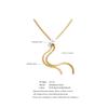 Yhpup 70cm Stainless Steel Imitation Pearls Snake Chain Long Hanging Drop Necklace Autumn Winter Style New Arrivals Bib Jewelry