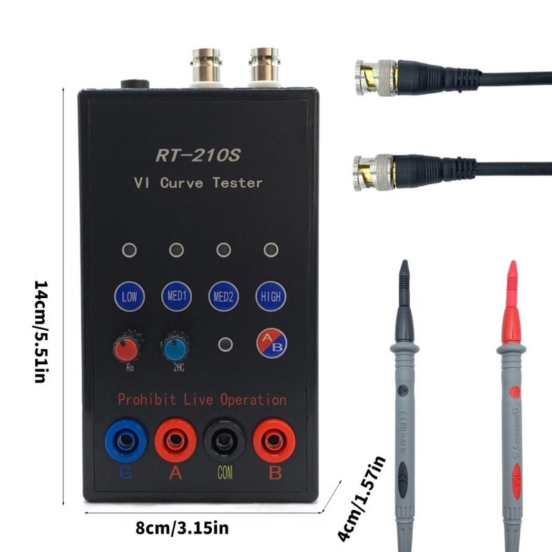 Advanced 210S Curves Tester 2CH for Electronics with Adjustable Internal Resistance and Triggering Signal Output