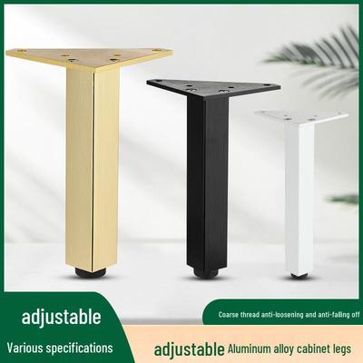 Justerbara Guld/Svarta Möbelben: Stödfötter av aluminiumlegering för badrumsskåp och soffor