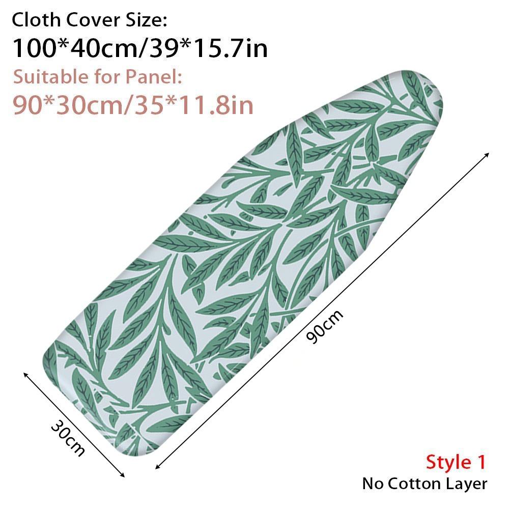 1Pcs With Elastic Edge Ironing Board Cover Stain Resistant Thick Cotton Padding Iron Heat Shield Universal Cloth Cover