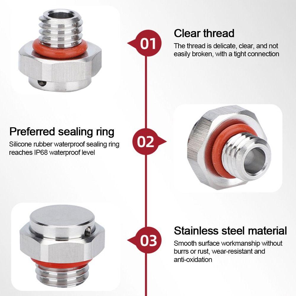 304 Stainless Steel Air Vent Valve Waterproof Breather Vent Valve New Pressure Relief Valve