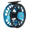 56 Fly Fishing Reel Aluminum Alloy Light Fishing Reel Waterproof with Release Button Fly Reel Blue