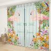 Flamingo Gardinenstoff Schlafzimmer Wohnzimmer Balkon Verdunkelungsvorhang Büro Hotel Isolationsvorhang