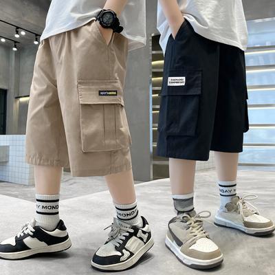 Jungenhosen, Sommer-Overalls, Dünne lässige Kinder-Shorts, Koreanische Fünf-Punkt-Hosen