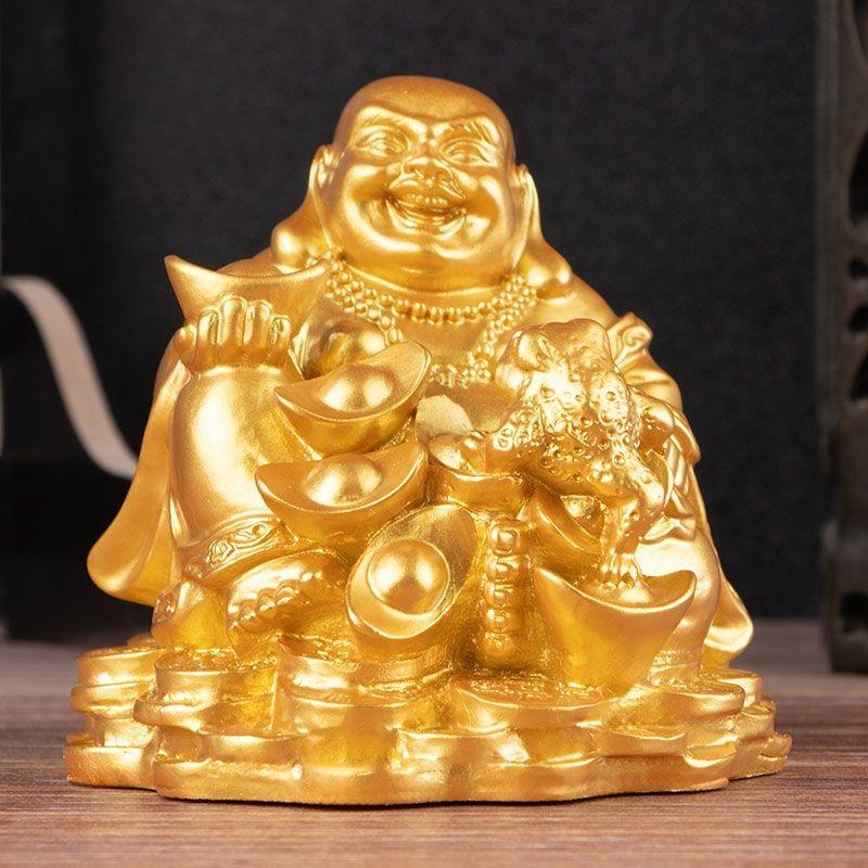 Feng Shui Fortune Large-Bellied Maitreya Buddha Figurine Buddha Home Decoration