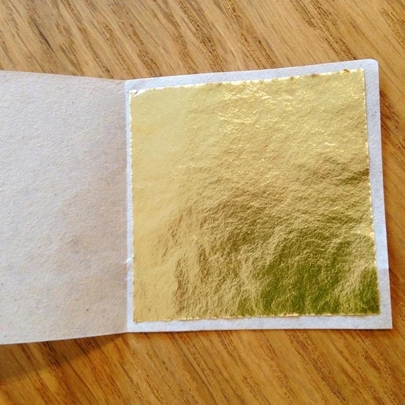 100 szt./zestaw Płatki złota 24K Do rękodzieła artystycznego Projekt Złocenie Oprawianie Scrap