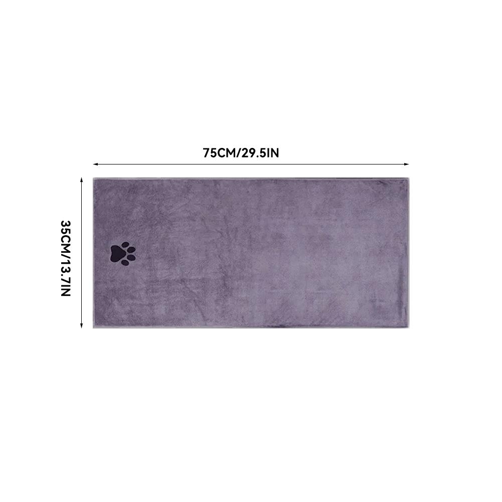 Microfiber Bath Tow Embroidered Super Soft Absorbent Quick Thick Dog Cat Blanet For Dogs Bath Grooming Supplies