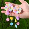 2pcs Flower Hair Clips with Flower Tassel Faux Pearl Hairpins Cute Barrettes Hair Accessories for Girls Headwear Hair Pin